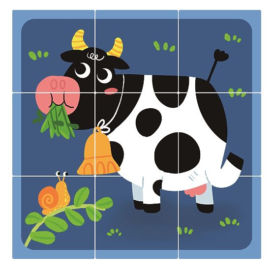 2Kids Toys Drevené kocky Farma