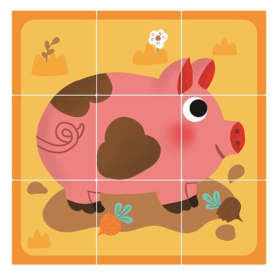 2Kids Toys Drevené kocky Farma