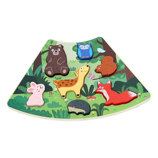 2Kids Toys Drevené puzzle Kruh prepojiteľné 6 v 1