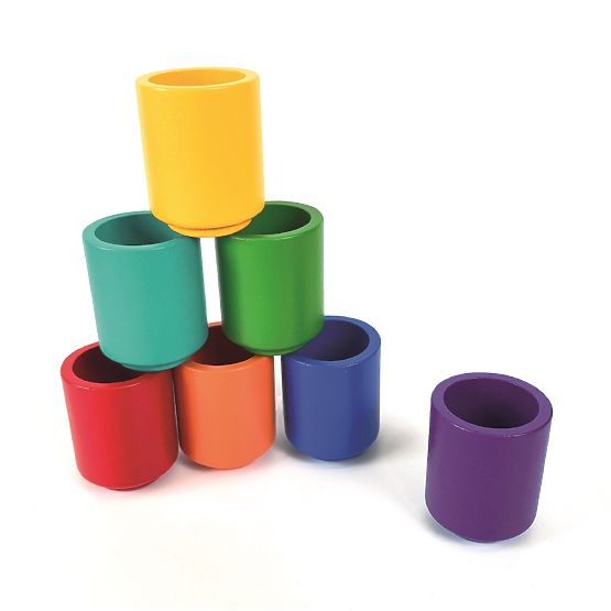 2Kids Toys Dúhové guličky a kalíšky 7 farieb