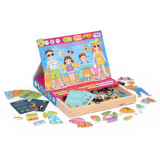 2Kids Toys Magnetické obliekanie Rodina