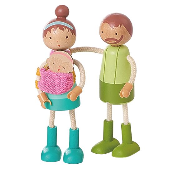 2Kids Toys Sada nábytku s rodinou 5 v 1