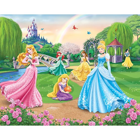 3D tapeta Disney Princezné