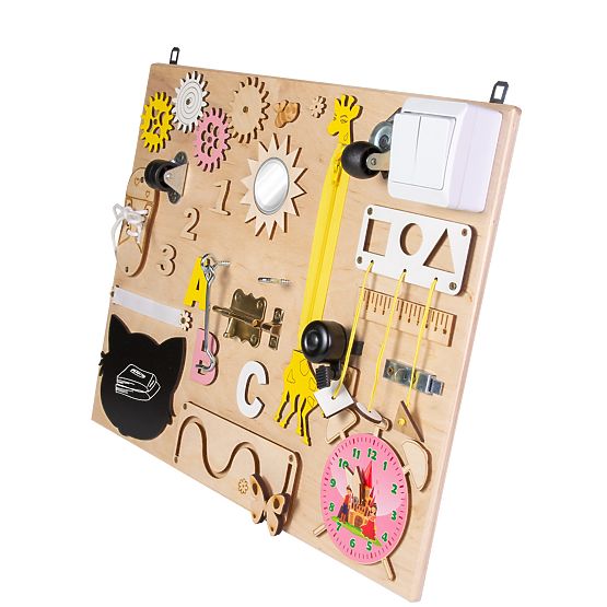 Activity board Žirafa - prírodná