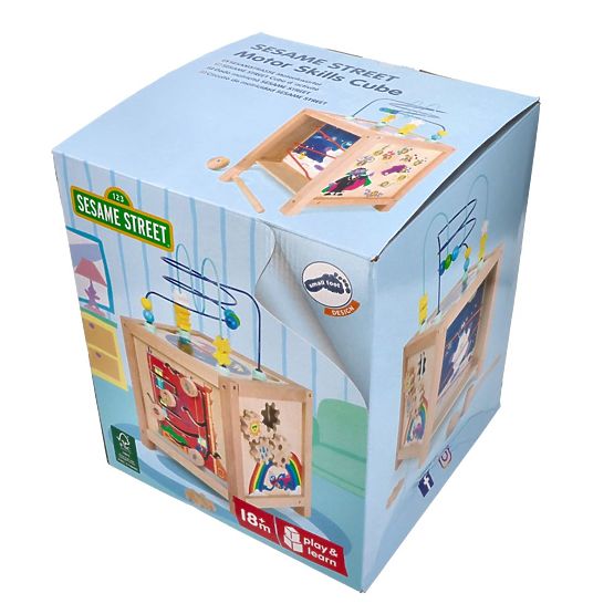 Aktívna kocka s postavičkami zo Sezamovej ulice