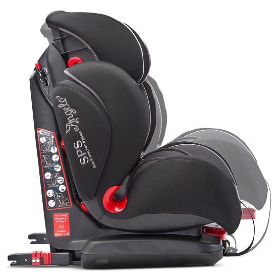 Autosedačka CARETERO AngeloFix 2018 black Čierna