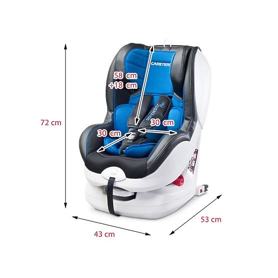 Autosedačka CARETERO Defender Plus Isofix blue 2016 Modrá