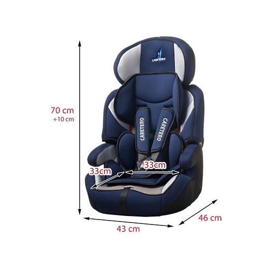 Autosedačka CARETERO Falcon New black 2016 Čierna