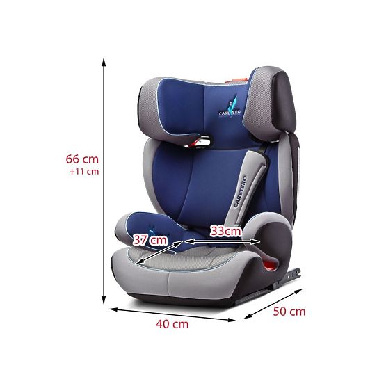 Autosedačka CARETERO Huggi Isofix 2017 black Čierna