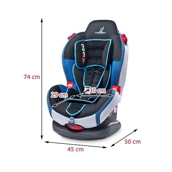 Autosedačka CARETERO SPORT TURBO black 2015 Čierna