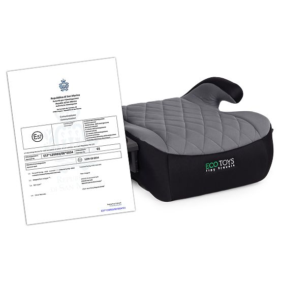 Autosedačka podsedák pre deti i-SIZE výška 125-150 cm držiak na nápoje ECOTOYS
