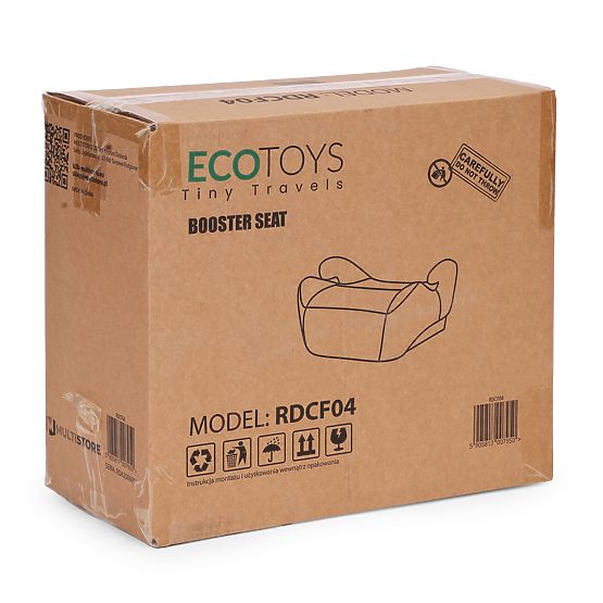 Autosedačka podsedák pre deti i-SIZE výška 125-150 cm držiak na nápoje ECOTOYS