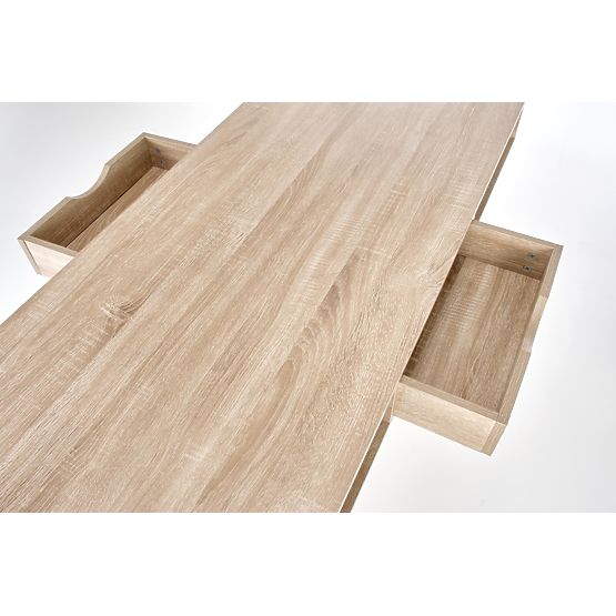 B48 písací stôl dub sonoma / biely (1p=1ks)