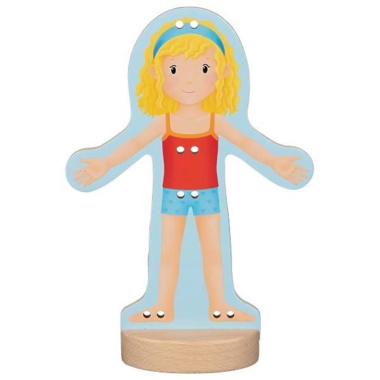 Bábika Justynka na obliekanie