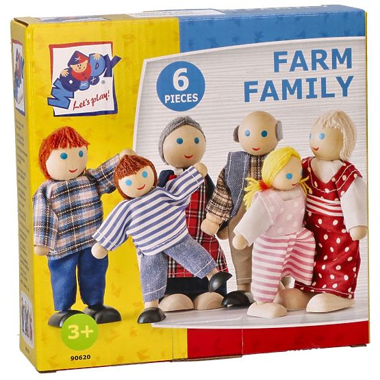 Bábiky do domčeka, rodina 6 osôb