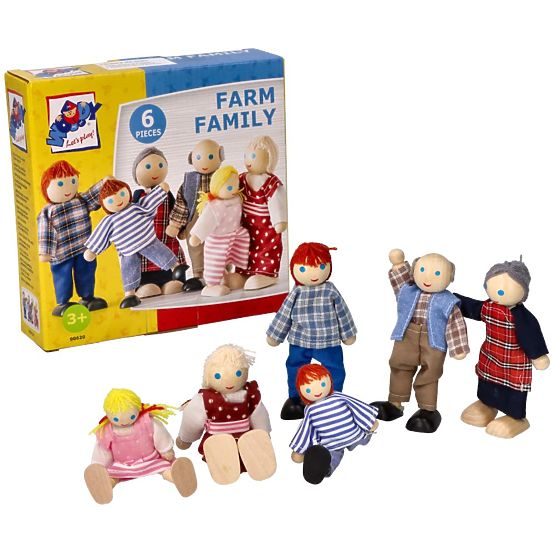 Bábiky do domčeka, rodina 6 osôb