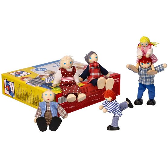 Bábiky do domčeka, rodina 6 osôb