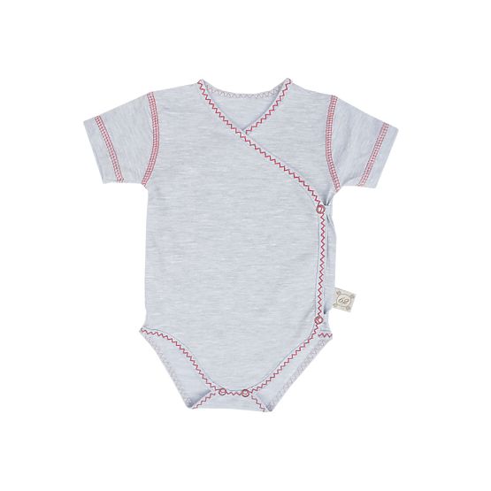 Baby body s krátkym rukávom - červené