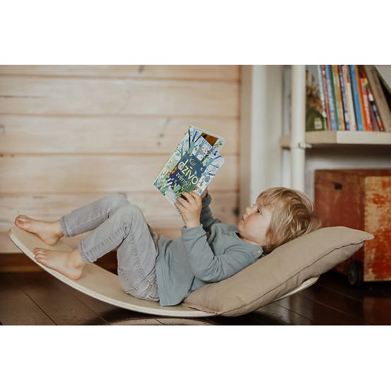 Balansovacia doska pre deti drevená hojdačka cvičenie rovnováhy ECOTOYS