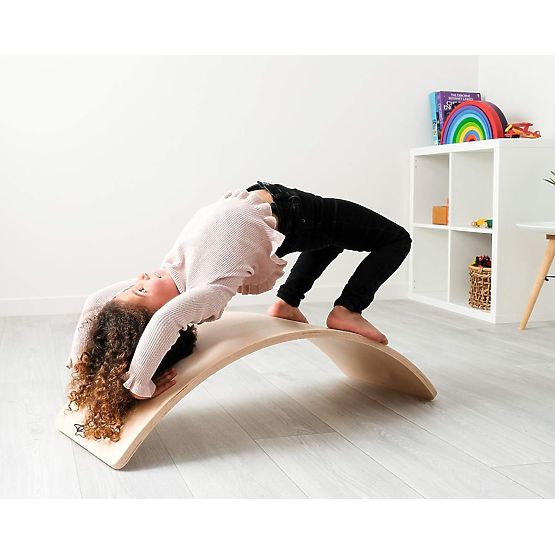 Balansovacia doska pre deti drevená hojdačka cvičenie rovnováhy ECOTOYS