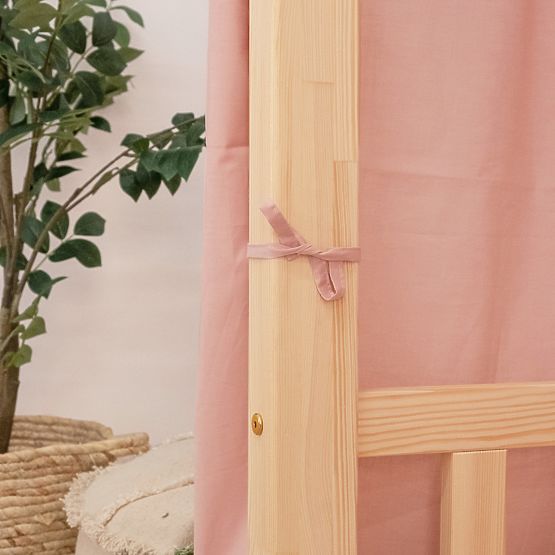 Baldachýn na domčekovú posteľ Leola Hip - staroružová