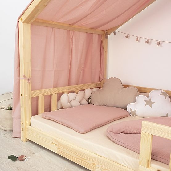 Baldachýn na domčekovú posteľ Leola Hip - staroružová