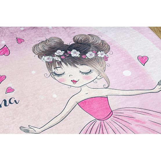 BAMBINO 2161 umývacia podložka Baletka, mačička pre deti protišmyková - ružová