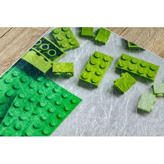 BAMBINO 38480 umývací koberec Stavebnica pre deti protišmyk - sivá / žltá