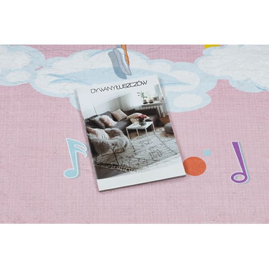 BAMBINO 41870 umývací koberec Balerína, dúha pre deti protišmykový - ružový