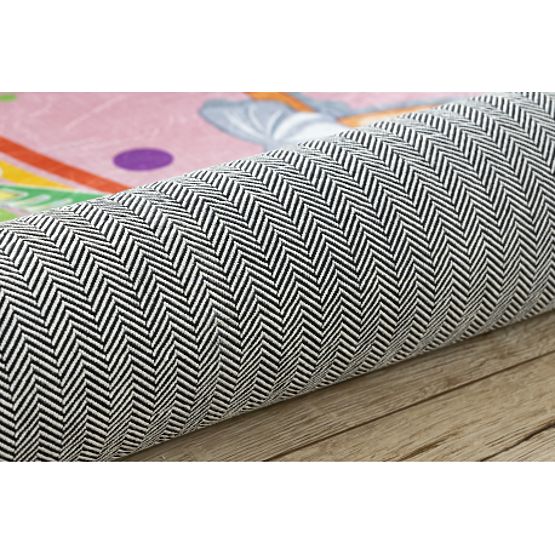 BAMBINO 41870 umývací koberec Balerína, dúha pre deti protišmykový - ružový