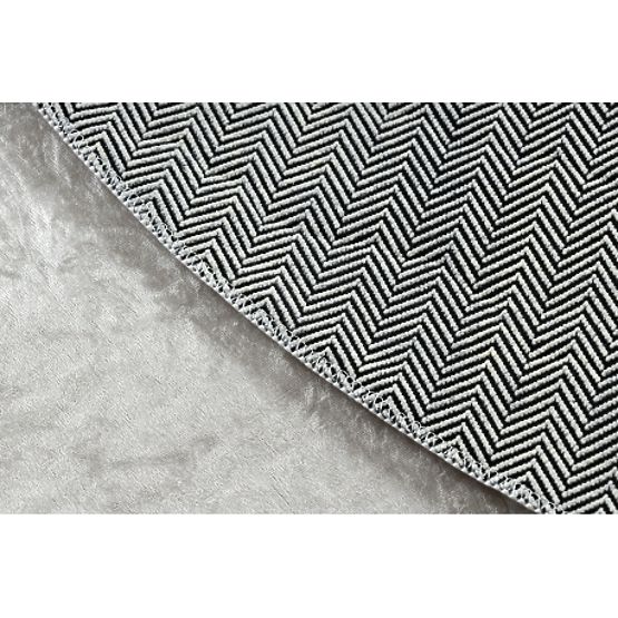 BAMBINO 48130 umývací okrúhly koberec Hviezdy pre deti protišmykový - béžový / sivá