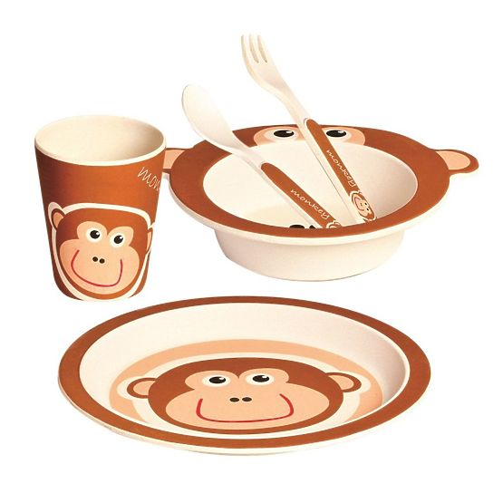 Bambusový jedálenský set Opička