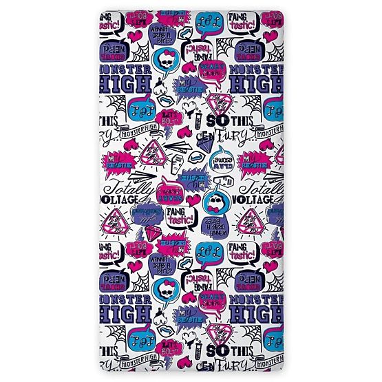 Bavlnená plachta Monster High + ZADARMO poťah na vankúš Monster High
