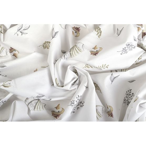 Bavlnená plachta s gumou - Husičky (120x60 cm)