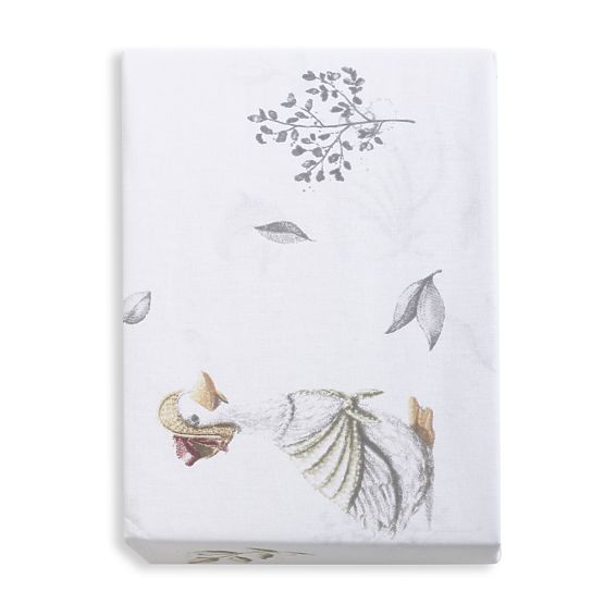 Bavlnená plachta s gumou - Husičky (120x60 cm)