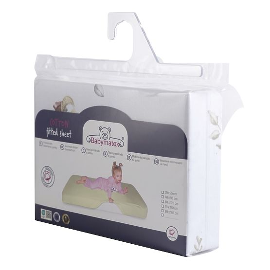 Bavlnená plachta s gumou - Husičky (120x60 cm)