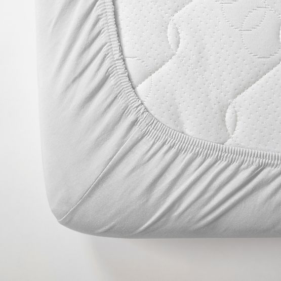 Bavlnená prestieradlo 140x70 cm - biele