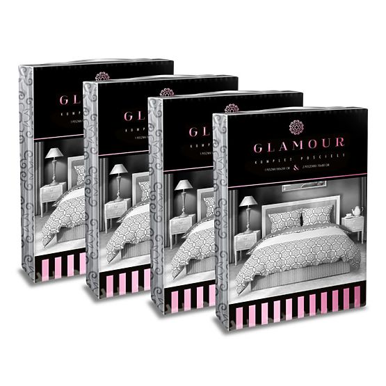 Bavlnené obliečky Glamour kvety 140x200cm + 70x90cm