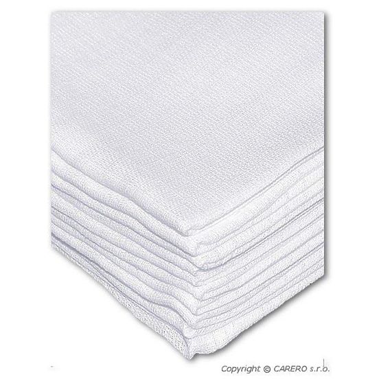 Bavlnené plienky NEW BABY 70x80 cm PREMIUM Biela
