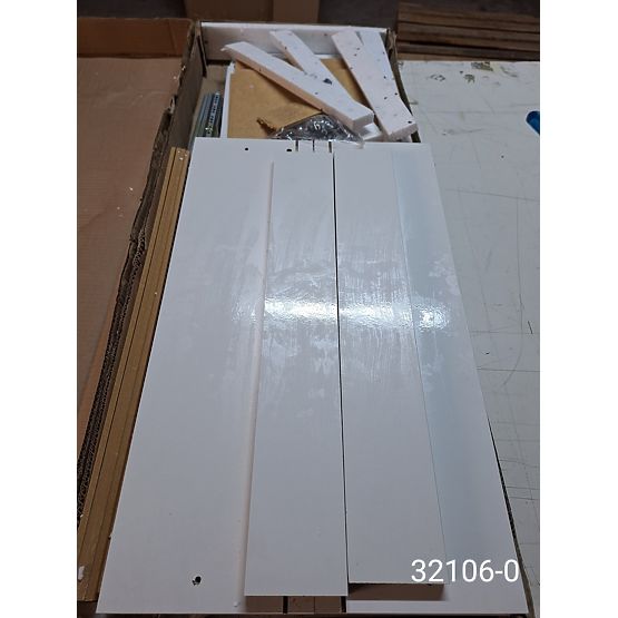 Bazar - Detská komoda LULU - hladká biela