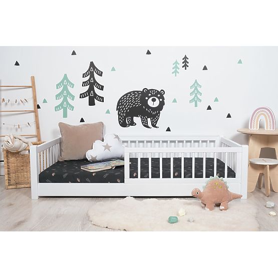 Bazar - Detská nízka posteľ Montessori Ourbaby - biela