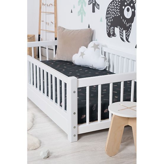 Bazar - Detská nízka posteľ Montessori Ourbaby - biela