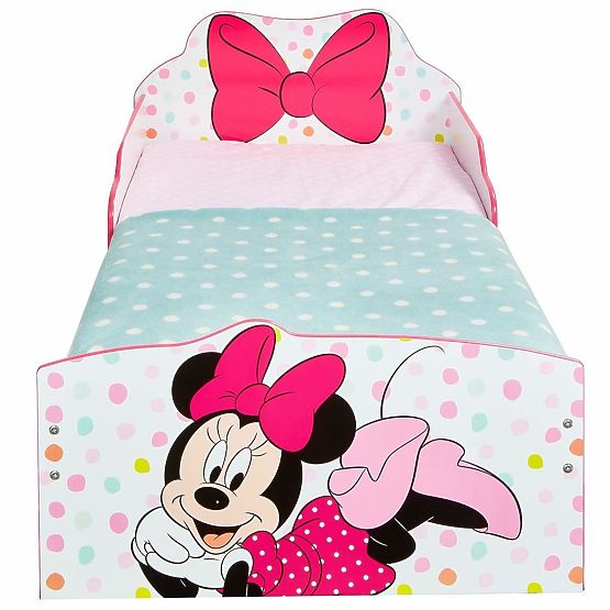 Bazar - Detská posteľ Minnie Mouse s úložným priestorom