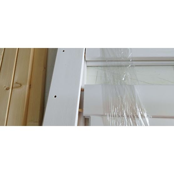 BAZAR Detská posteľ Paul so zábranou - biela