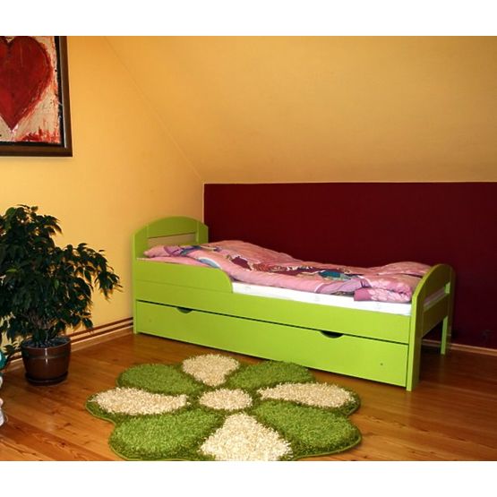 BAZAR Detská posteľ s úložným priestorom Timi - zelená - rozmer na matrac 180x80cm