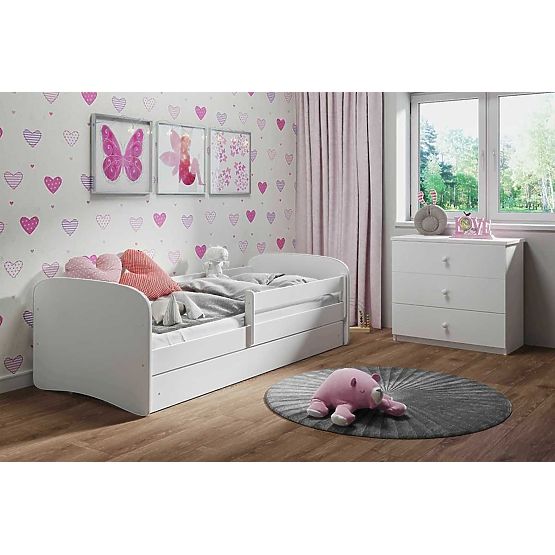 Bazar - Detská posteľ so zábranou Ourbaby - biela