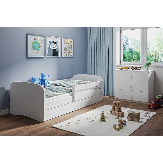 Bazar - Detská posteľ so zábranou Ourbaby - biela