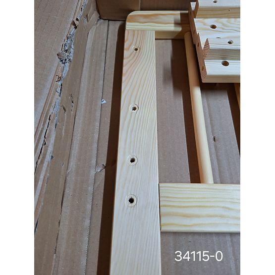 Bazar - Detská posteľ so zábranou TEDDY - prírodná