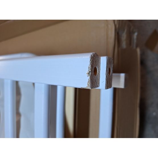 Bazar - Detská postieľka Alek s vyberateľnými priečkami - biela