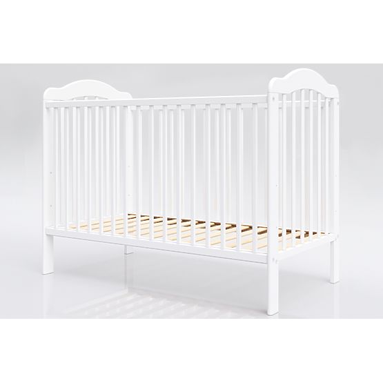 Bazar - Detská postieľka Alek s vyberateľnými priečkami - biela